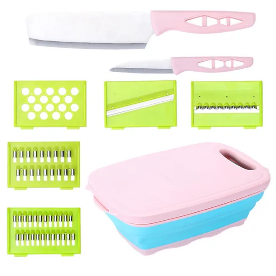 SmartPan Collapsible 9-in-1 Multi-Purpose Cutting Board with Colander and Vegetable Slices: Your Ultimate Kitchen Helper