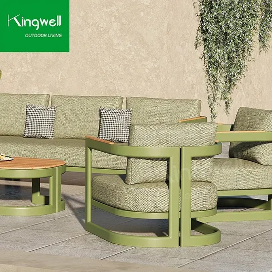 Modern Outdoor Sofa Set with Aluminum Sectional Garden Patio Furniture