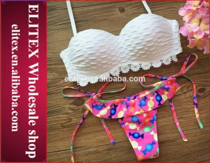 2017 online wholesale slim straps sexy print swimsuit women CK197