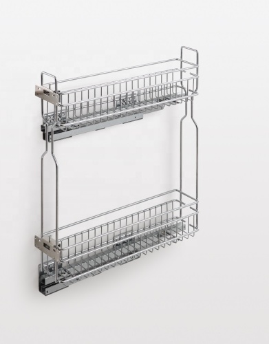 Rack de glissière de cuisine petit panier de rangement en fil