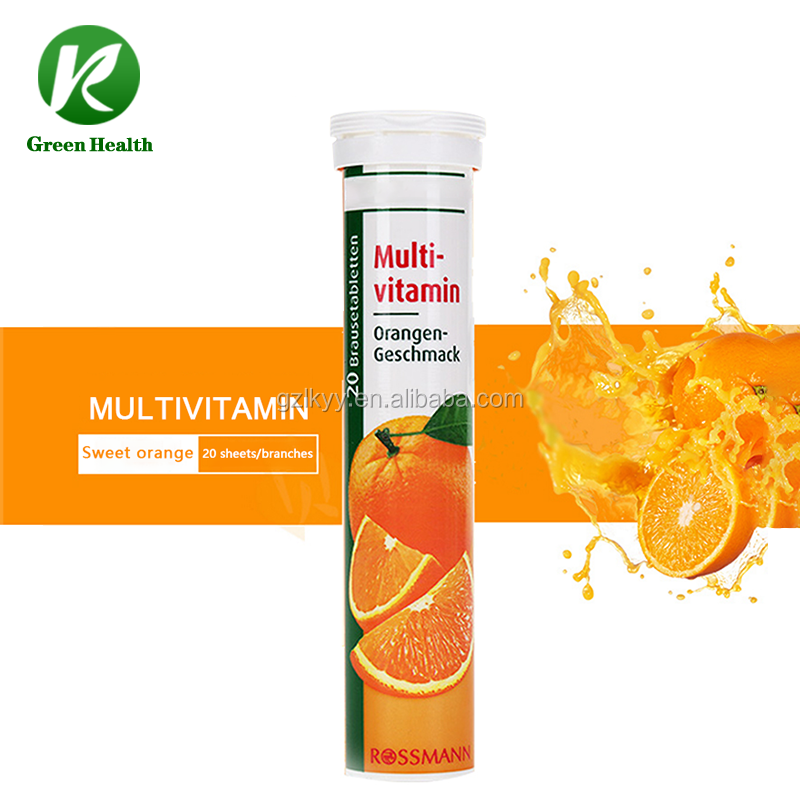 OEM Service Custom Orange Flavor Calcium Vitamin C Effervescent Tablet For Immunity Private Label