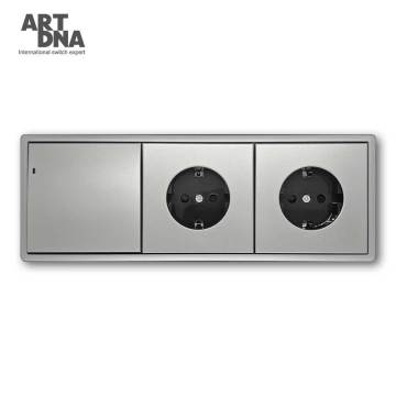European 2-Pole Wall Socket: ON/OFF Switch for Electrical Wiring