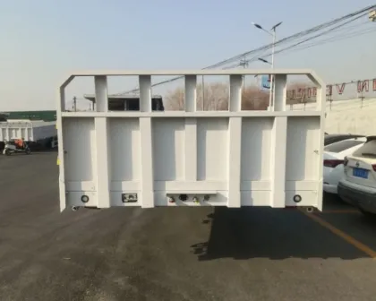 3 Axles Flat Bed Fence Semi-Trailer
