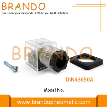 DIN 43650 Form A 2P+E Plug Solenoid Connector
