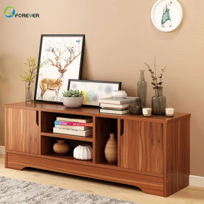 2021 Modern Wood LED TV Stand Furniture Cabinet