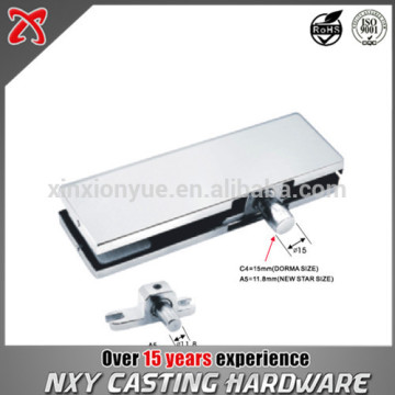 Top shape Curve Glass door patch fitting/ stainless steel door hinge