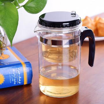 Chinese Convenient Clear Glass Gongfu Teapot