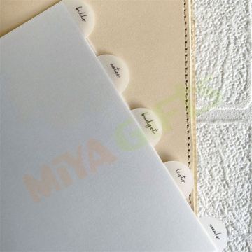 Custom Gold Foiling Side Monthly 6 Tab Dividers for A5/A6/A7 Planners