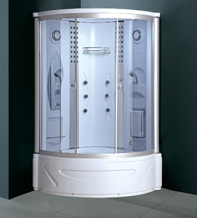 Steam Acrylic Shower Cabin Grey Glass