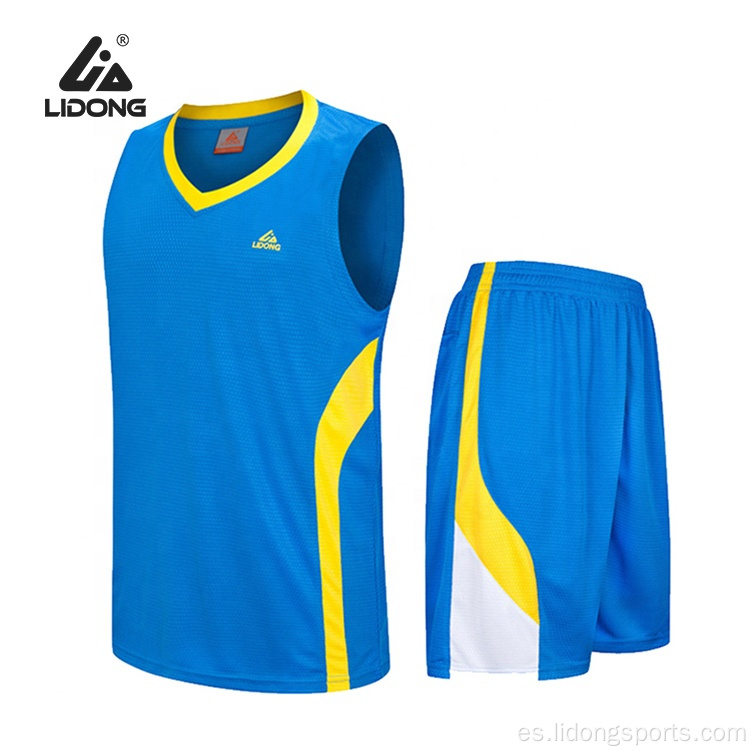 Lidong personalizado Nuevo diseños únicos de camiseta de baloncesto universitario