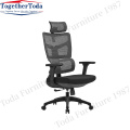 fabric adjustable height ergohuman chair with headrest