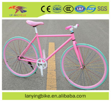 CE approved 700C Hi-ten steel fixed gear bike / Wholesale cheap fixed gear bike bicycle for sale