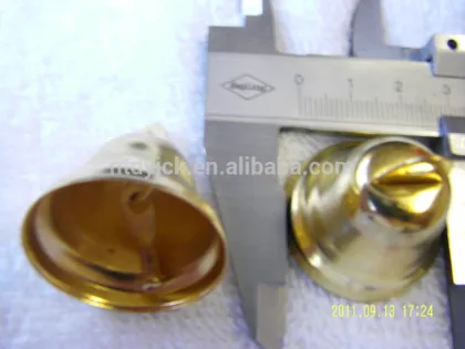 Metal decoration silver golden chirstmas jingle bell