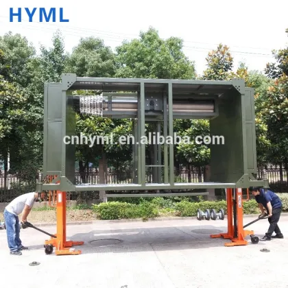 Mobile Telecommunication Base Station with Hydraulic Lifting Device