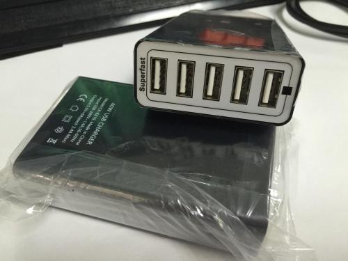 Snabb USB-laddare 5V8A