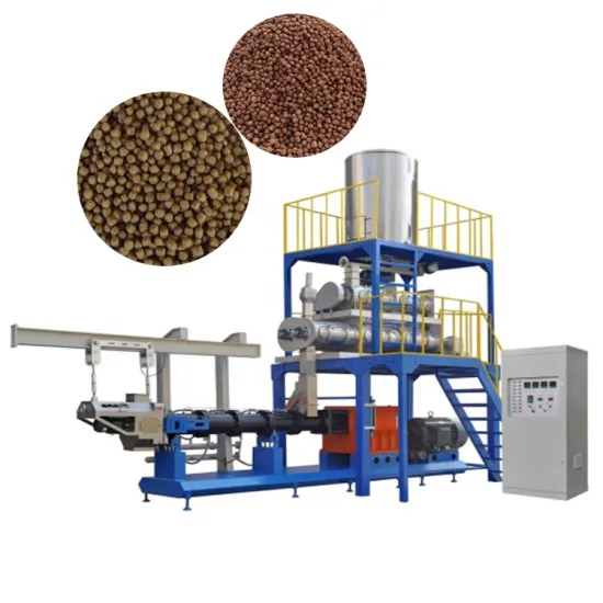 Full Automatic Large Capacity Twin Screw Fish Feed Processing Machine and Production Line