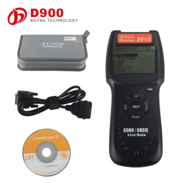 Professional Auto Universal Car Engine Fault Diagnostic Scanner OBD OBD2 OBDII CAN BUS D900 V2017.6 Live PCM Data Code Reader