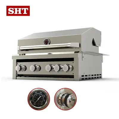 Modern Style Built in Outdoor Kitchen 5 Burners BBQ Grill Gas