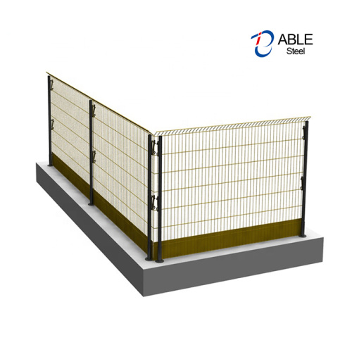 Borde de la cerca de protección del panel soldado del panel barrera de la cerca temporal