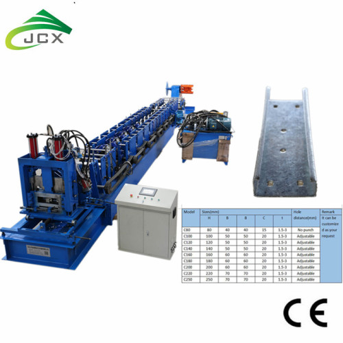 Tự động khung thép C Lip Channel Forming Machine