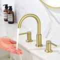 SHAMANDA Brushed Golden Rotating Bathroom Faucet