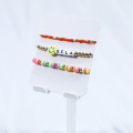 The New Orange Series Letter Girl Bracelet Set