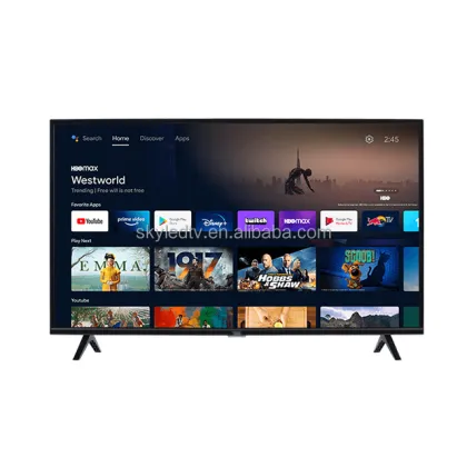 Skyworth 50/55 Inch 4K Smart LED TV with Full Flat Screen, Android OS, DVB-T2 Digital Signal and Analog Support
