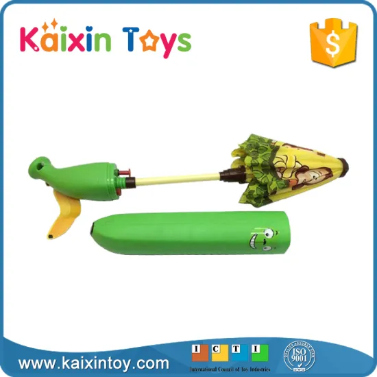 Lovely Design Plastic Kids Banana Water Gun With Umbrella