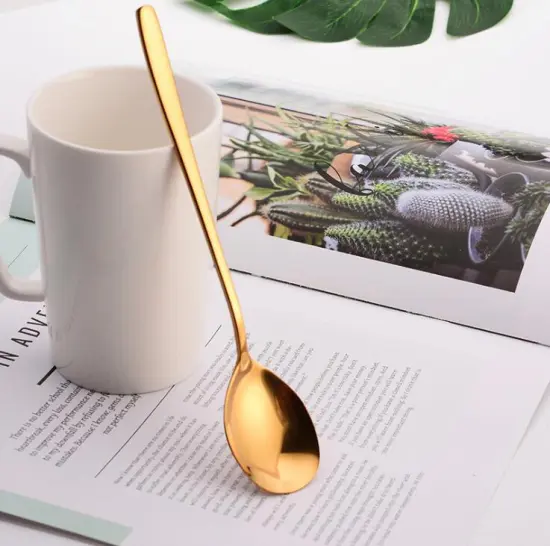 High-polish Multicolor 304 Stainless Steel Spoon