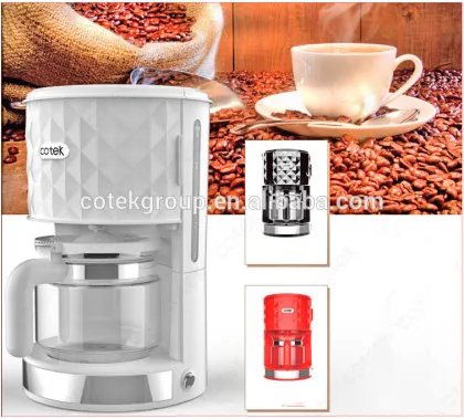Small kitchen appliances of drip coffee maker and toaster