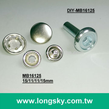 (DIY-MB16125) Metal DIY craft tools for round brass top prong snap button
