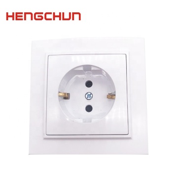 German Wall Socket Switch with Child Protection - Cheap Price at WhenZhou Factory