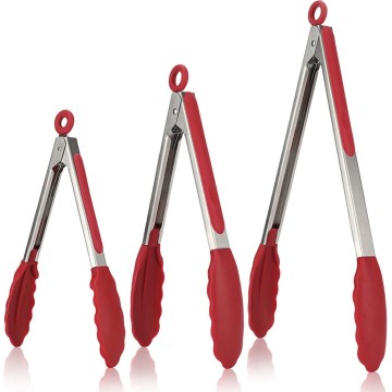 Silicone Non-slip Kitchen Tongs for Cooking and Baking