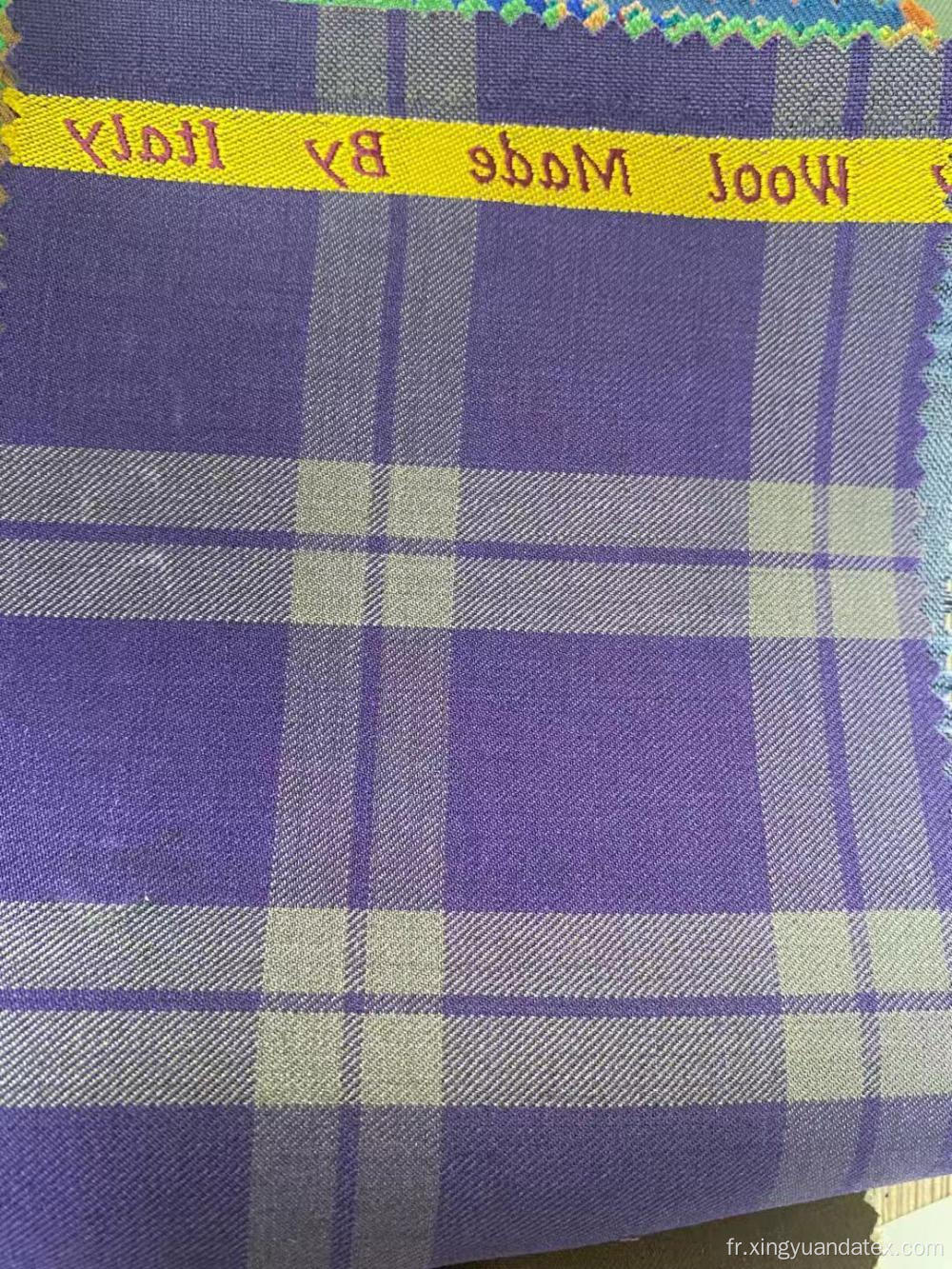 Tissu de costumes en laine 220S personnalisé de qualité supérieure