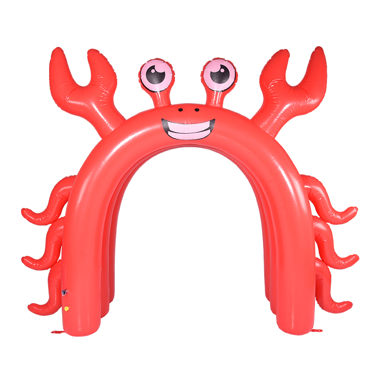 Custom Crab Spray Water Inflatable Arch Spray Sprinkler