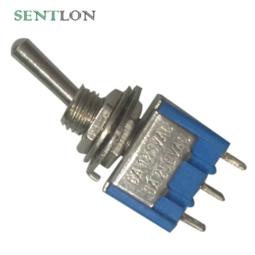 Mini Toggle Switch 2-Pin/3-Pin/6-Pin SPST/SPDT/DPDT 125V 6A MTS-101,102,103,202,203