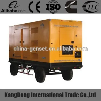 600kva silent mobile type diesel generators