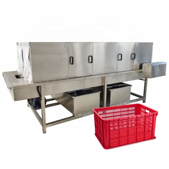 Industrial Tray Washing Machine: Plastic Basket & Crate Spraying Cleaning Machine