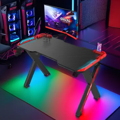 100cm LED Metal Gaming Desk for Gamers