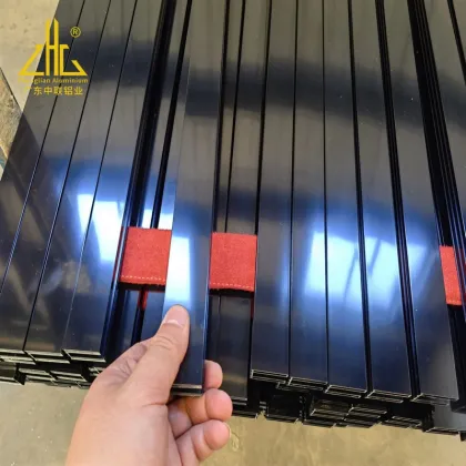 Brilliant Shiny Anodized Aluminum Profile for Shower Rooms - Germany/Russia Standard