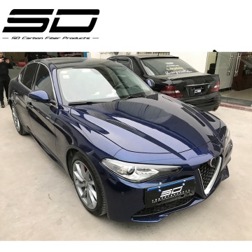 Ulepszona limitowana edycja sucha maska ​​z włókna węglowego - styl Giulia dla Alfa Romeo Giulia
