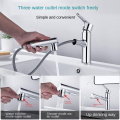 3-Functions Brass Basin Pull out Hot Cold Faucet