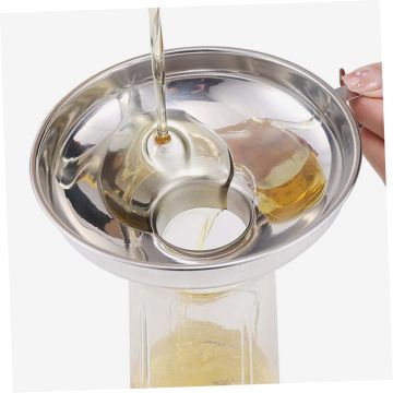2 PCS Food Grade Mason Jar Metal Funnels for Bottling - Wide and Regular Mouth