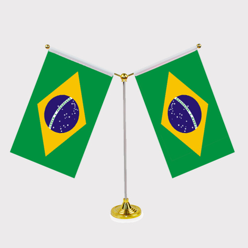 Wholesale Polyester Printed Metal Stick Table Flag
