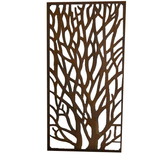 Garden Screen Panels Corten Steel Flower Decorative Metal Screen Panels Factory