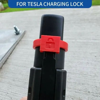 Tesla Charger Lock: Safety Ring for Electric Vehicle Charging Head Anti-Pull Lock - Type1 TSL