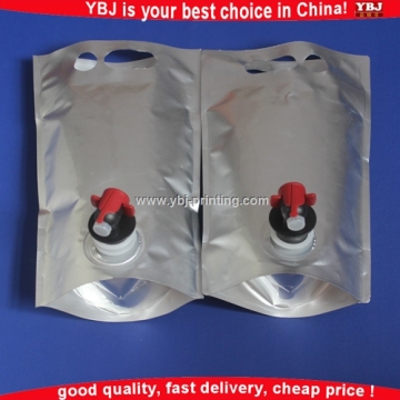 PE/PET/PVC/AL/Foil juice/coffee/red wine stand up pouch