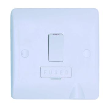 13A Dp Swithed Fused Unit, W/Flex. Outlet