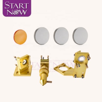 Startnow 4060 K40 Laser Machine Metal Parts - Golden Laser Head Set with Lens Combo D12 18 & D20 Mo Mirror Mount Holder