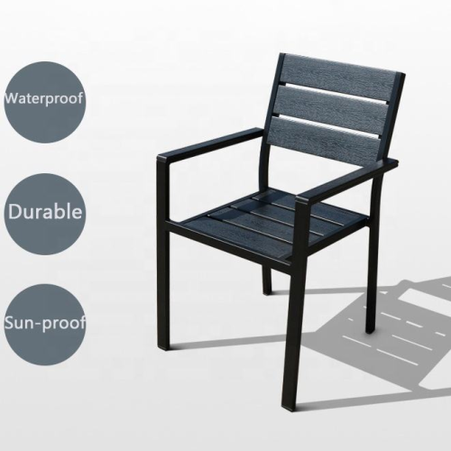 Modern Aluminum Slatted Outdoor Chair